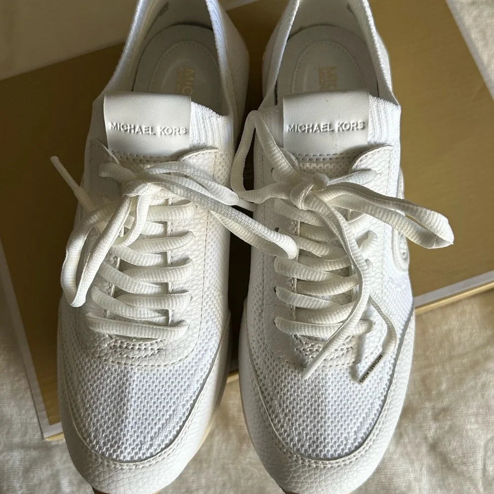 Michael Kors White Sneakers - Picture 2 of 8